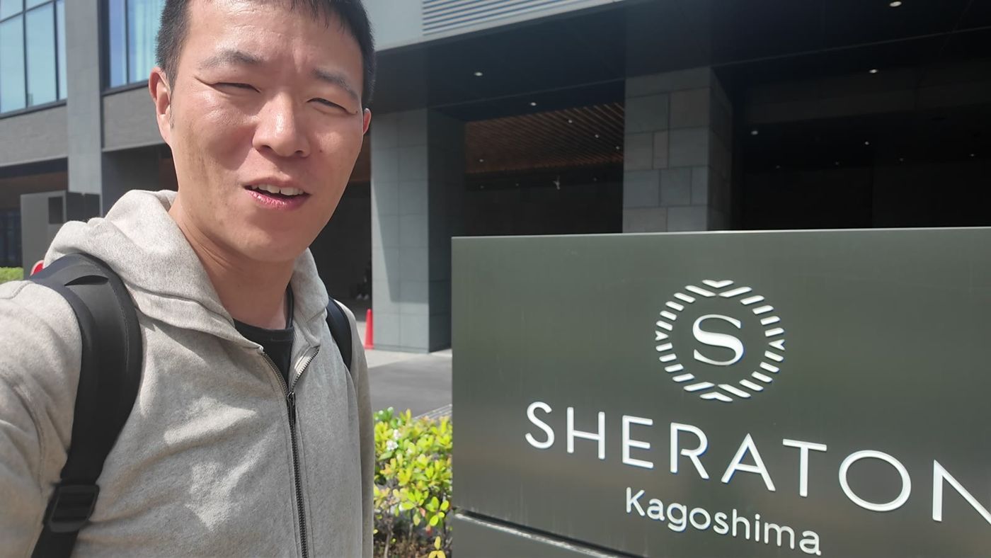 シェラトン鹿児島のロゴサイン