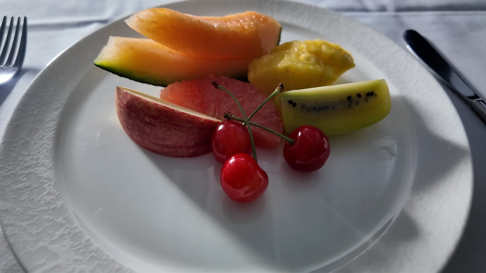 食後のフレッシュフルーツ