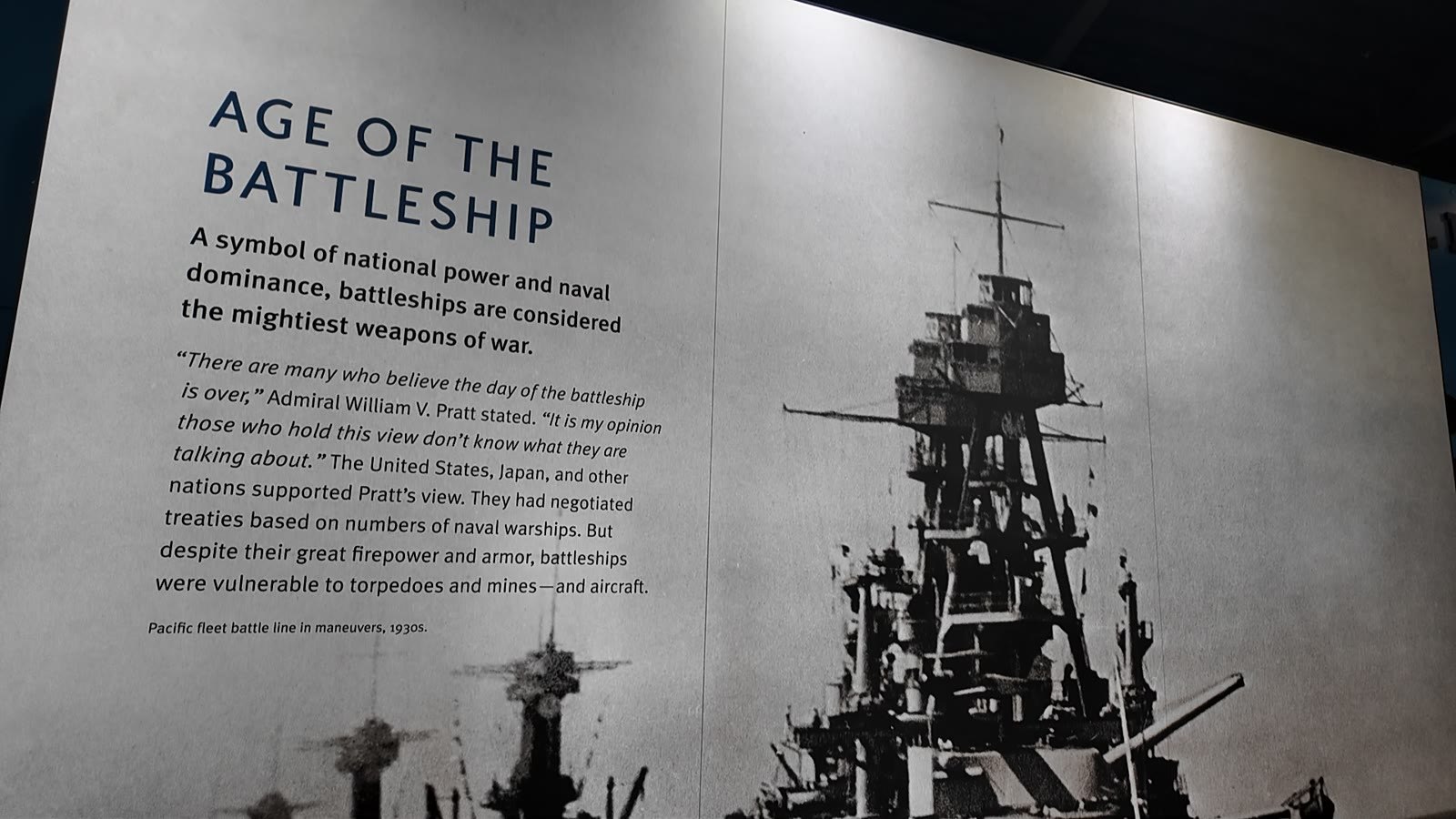 戦艦の時代(Age of the Battleship)の展示