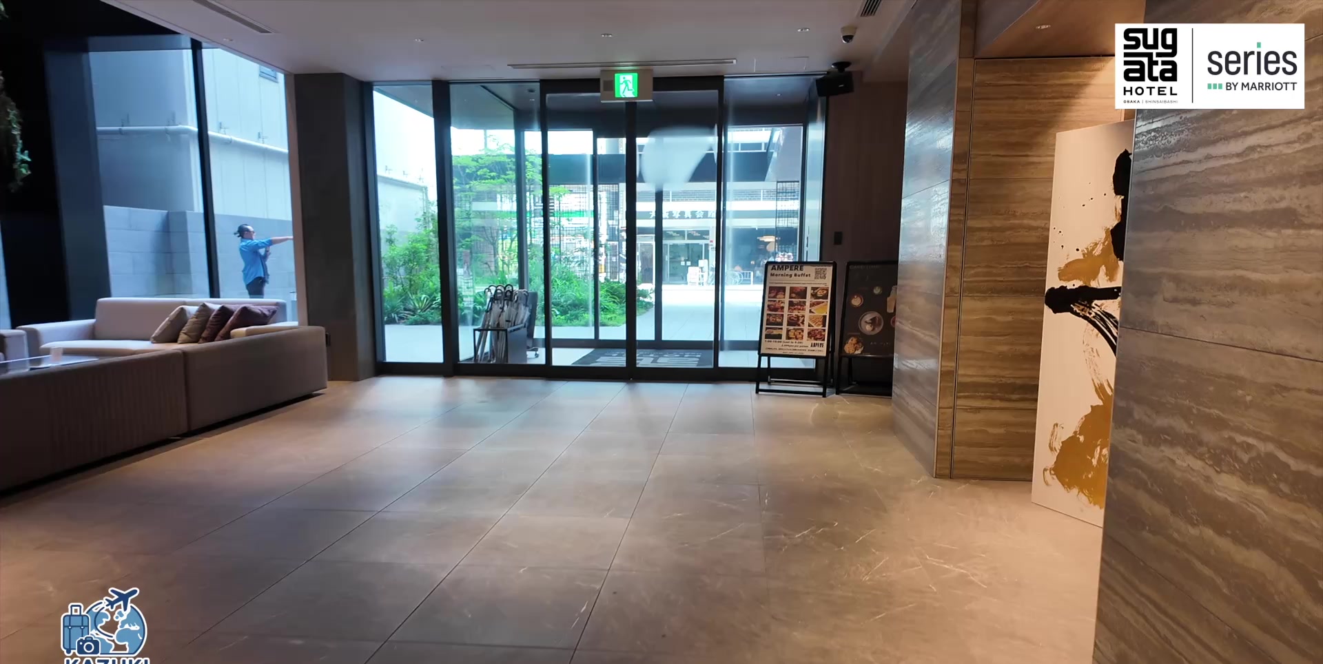 スガタ ホテル 大阪心斎橋 シリーズ byマリオットのロビー