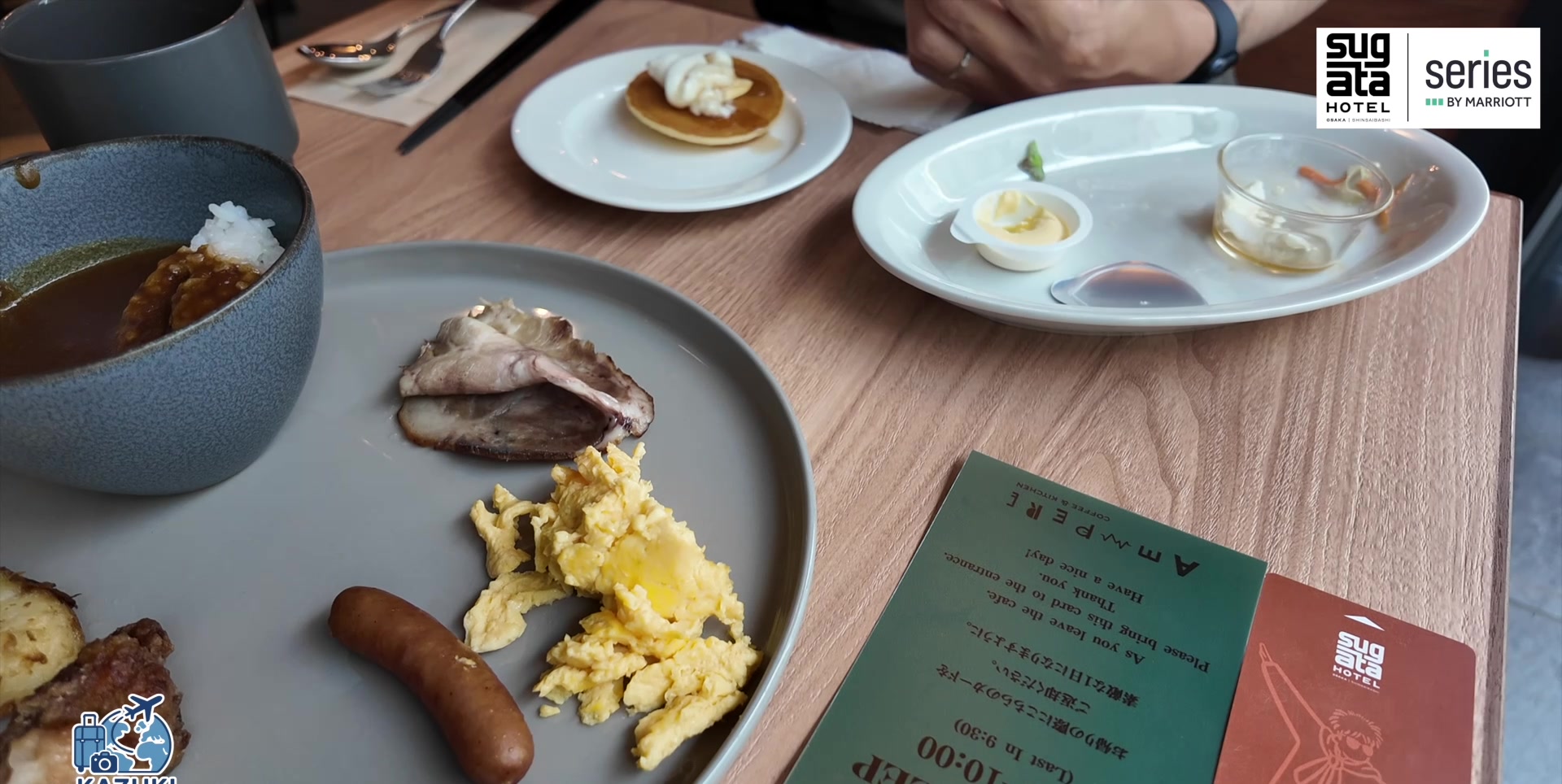 Ampere Coffee & Kitchenの朝食プレートと朝食券